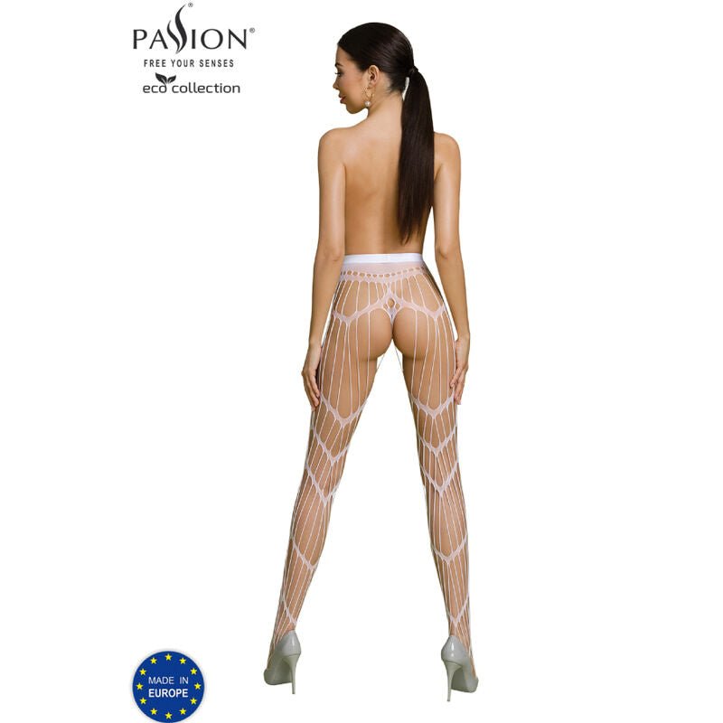 PASSION - ECO COLLECTION BODYSTOCKING ECO S006 WHITE - Toys "n" Us
