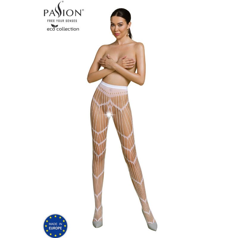 PASSION - ECO COLLECTION BODYSTOCKING ECO S006 WHITE - Toys "n" Us