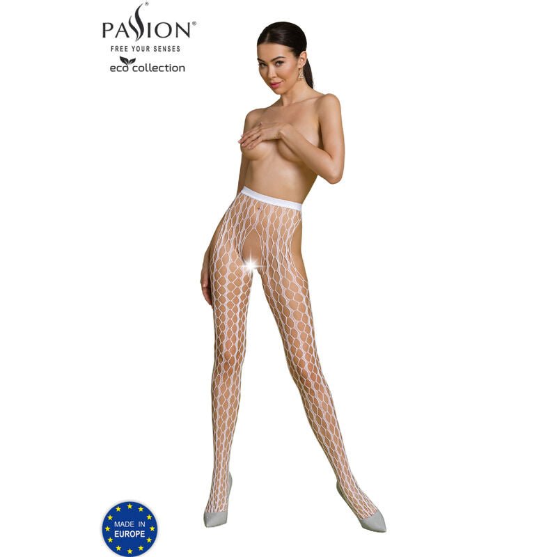 PASSION - ECO COLLECTION BODYSTOCKING ECO S007 WHITE - Toys "n" Us