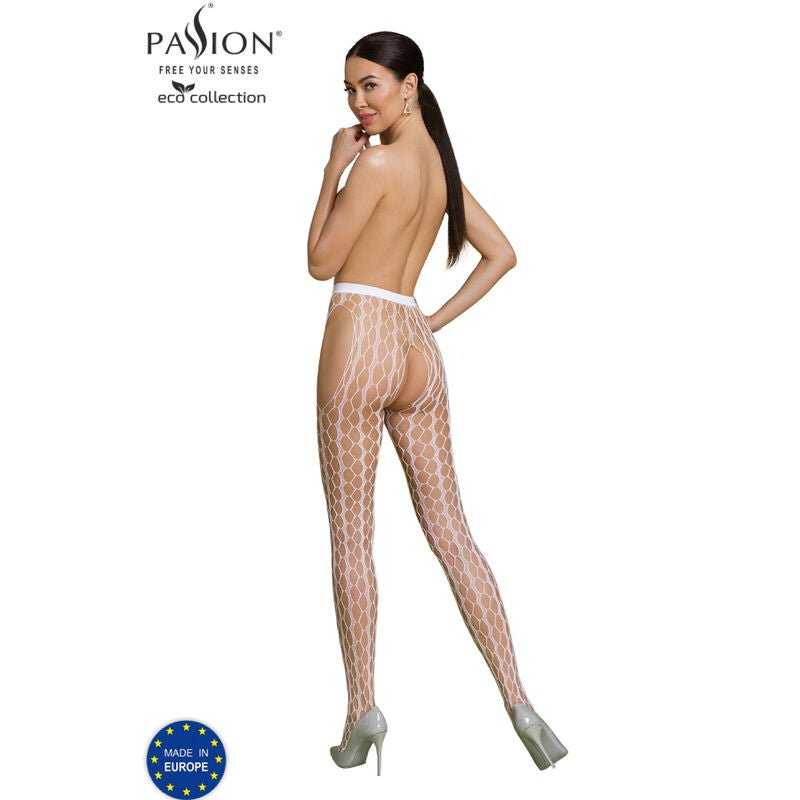 PASSION - ECO COLLECTION BODYSTOCKING ECO S007 WHITE - Toys "n" Us