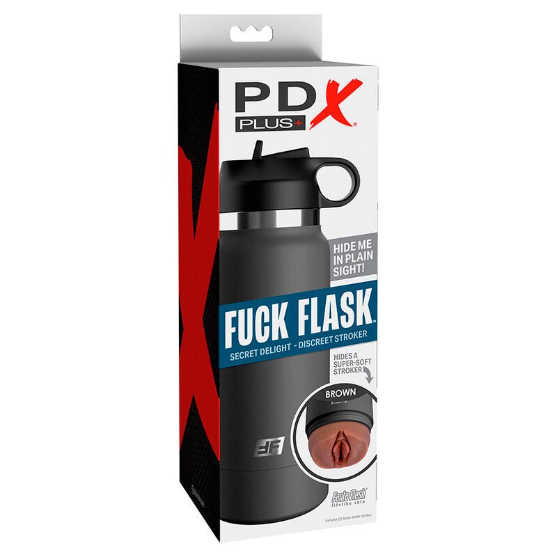 PDX PLUS - FUCK FLASK VAGINE DISCRET STROKER MARROM MODELO 2 - Toys "n" Us
