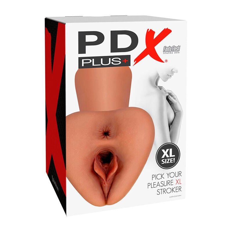 PDX PLUS - PICK YOUR PLEASURE XL REALISTIC STROKER BROWN - Toys "n" Us