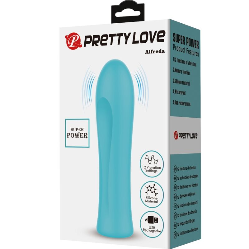 PRETTY LOVE - ALFREDA SUPER POWER VIBRATOR AQUA GREEN - Toys "n" Us