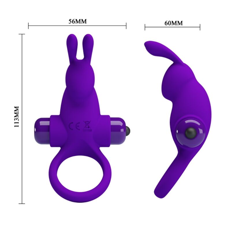 PRETTY LOVE - ANEL VIBRADOR I COELHO PARA PÊNIS ROXO - Toys "n" Us