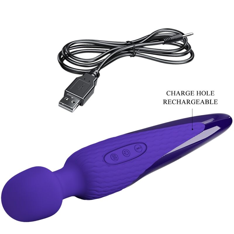 PRETTY LOVE - ANTONY YOUTH WAND VIBRATOR VIOLET HEAT EFFECT - Toys "n" Us
