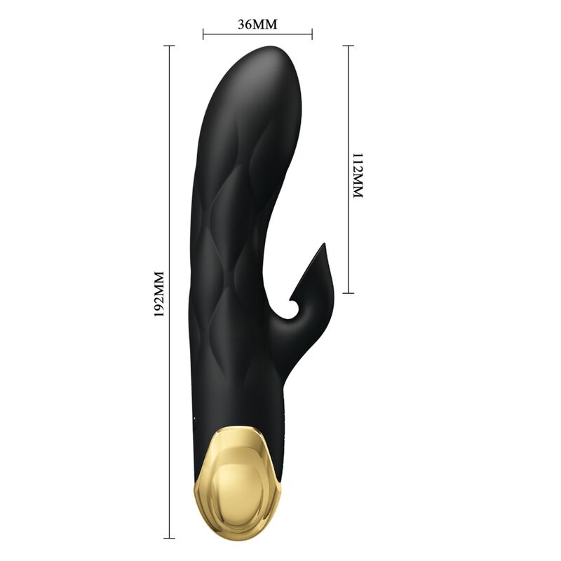 PRETTY LOVE - BLACK RECHARGEABLE GOLD PLATED LUXURY VIBRATOR - Toys "n" Us