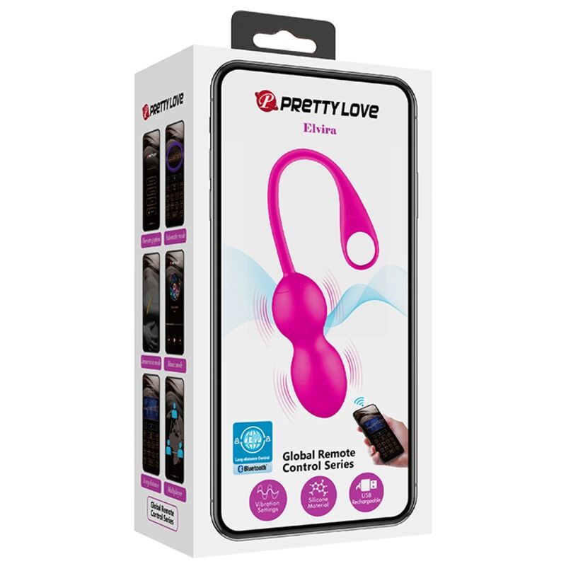 PRETTY LOVE - BOLAS VIBRADORAS RECARREGVEIS ELVIRA ROSA - Toys "n" Us