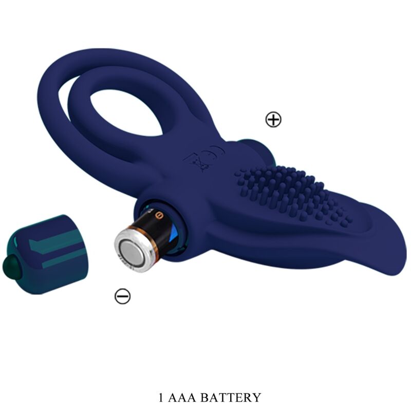 PRETTY LOVE - BRONSON DOUBLE RING WITH VIBRATION BLUE - Toys "n" Us