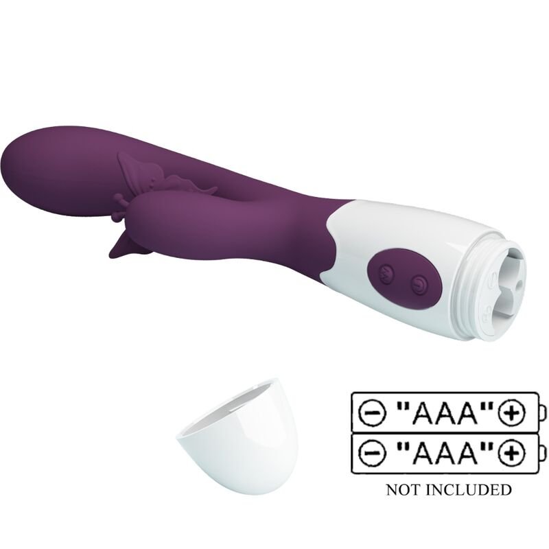 PRETTY LOVE - BUTTERFLY KISS RABBIT VIBRATOR & G - SPOT STIMULATOR PURPLE - Toys "n" Us