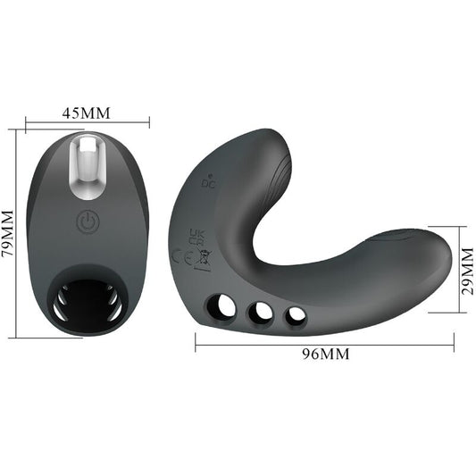 PRETTY LOVE - CAMELIA FINGER VIBRATOR 7 VIBRATIONS BLACK - Toys "n" Us