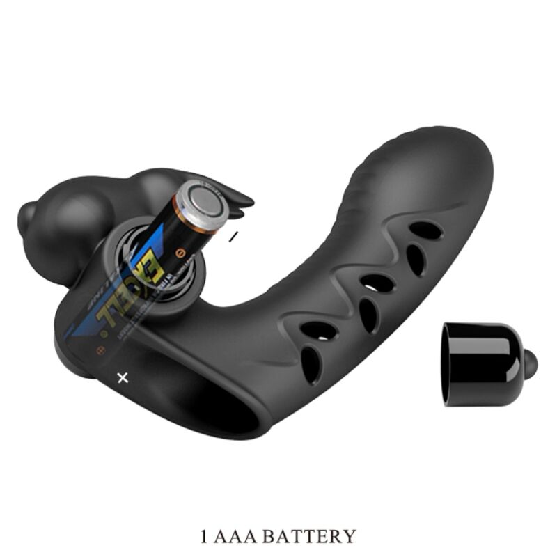 PRETTY LOVE - CAPA DE DEDO VIBRADOR DE COELHO PRETO VANCE - Toys "n" Us