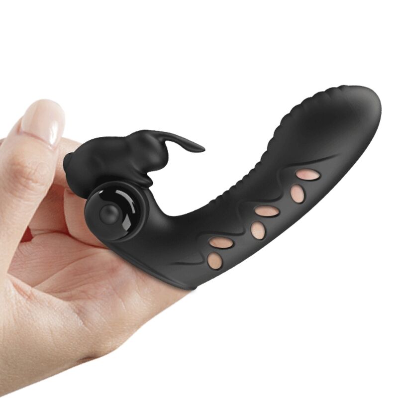 PRETTY LOVE - CAPA DE DEDO VIBRADOR DE COELHO PRETO VANCE - Toys "n" Us