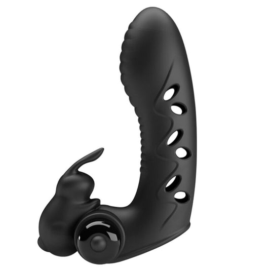 PRETTY LOVE - CAPA DE DEDO VIBRADOR DE COELHO PRETO VANCE - Toys "n" Us