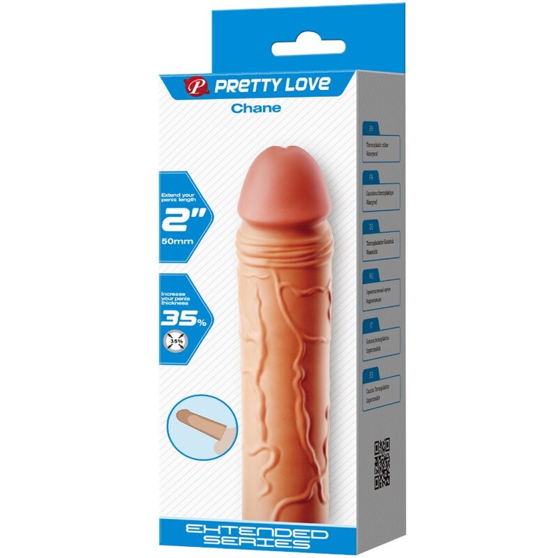 PRETTY LOVE - CHANE PENIS EXTENDER COVER FLESH - Toys "n" Us