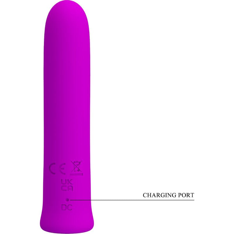 PRETTY LOVE - CURTIS MINI SUPER POWER VIBRATOR 12 VIOLET SILICONE VIBRATIONS - Toys "n" Us