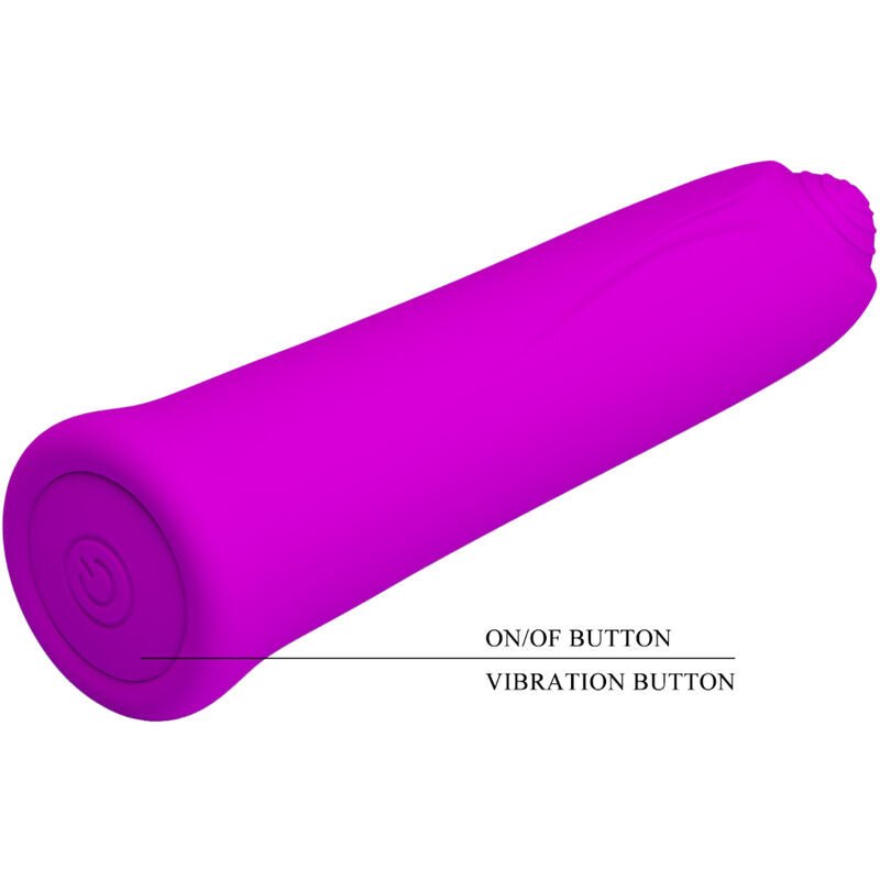 PRETTY LOVE - CURTIS MINI SUPER POWER VIBRATOR 12 VIOLET SILICONE VIBRATIONS - Toys "n" Us