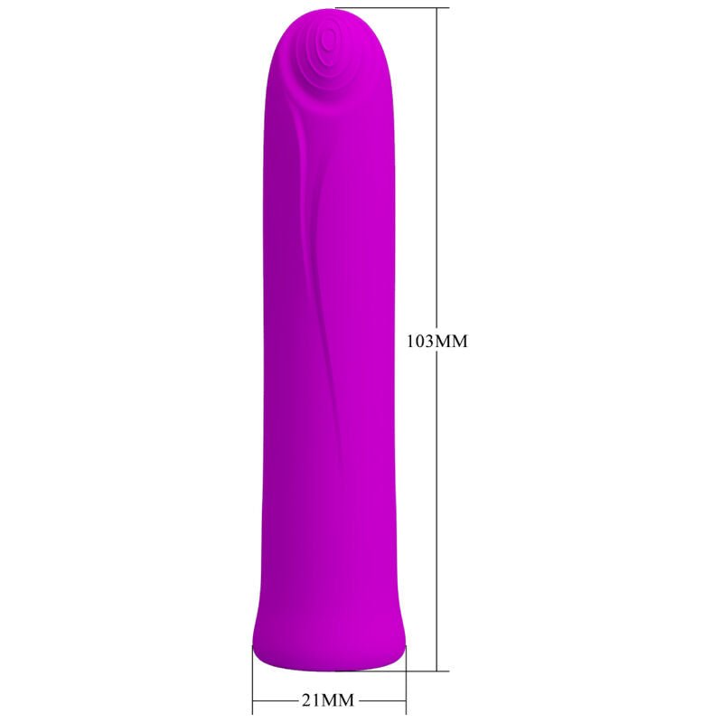 PRETTY LOVE - CURTIS MINI SUPER POWER VIBRATOR 12 VIOLET SILICONE VIBRATIONS - Toys "n" Us