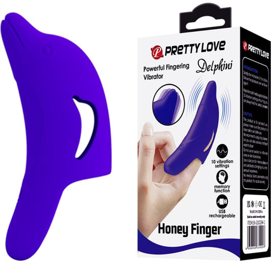 PRETTY LOVE - DELPHINI POWERFUL DARK BLUE FINGER STIMULATOR - Toys "n" Us