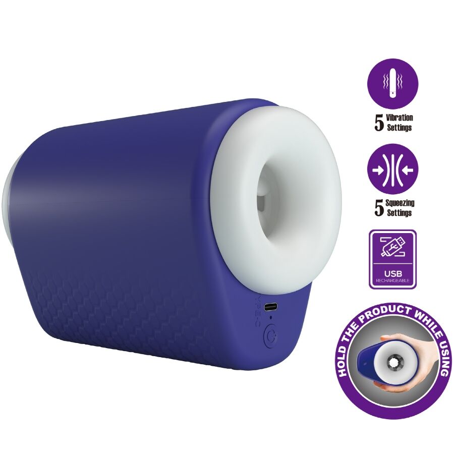 PRETTY LOVE - DJ LADY MALE MASTURBATOR WITH VIBRATION 5 SETTINGS PURPLE - Toys "n" Us