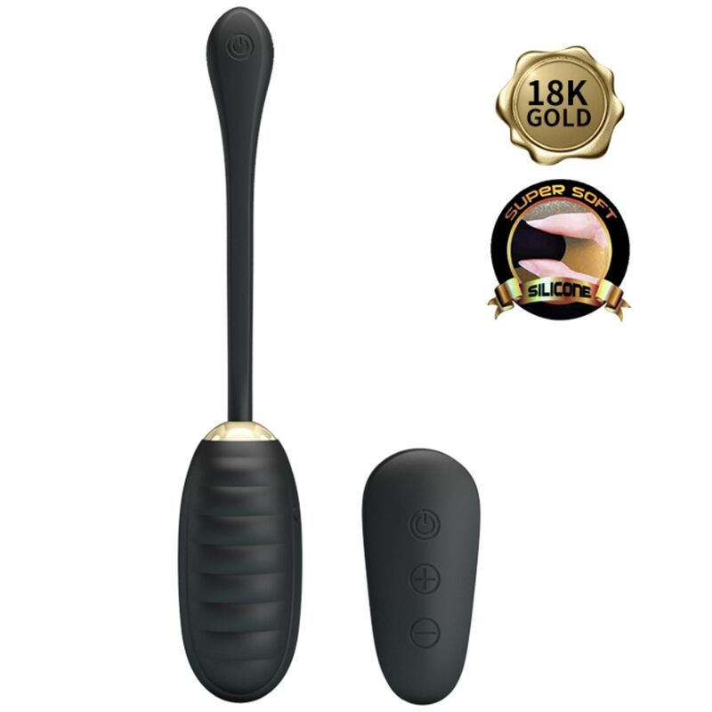 PRETTY LOVE - DOREEN LUXURY RECARREGÁVEL VIBRADOR OVO PRETO CONTROLE REMOTO - Toys "n" Us