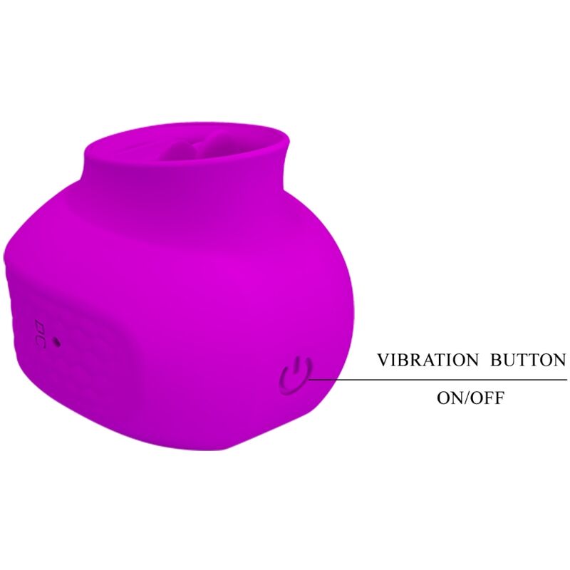 PRETTY LOVE - ESTELLE TONGUE CLITORIS STIMULATOR 12 VIBRATIONS PURPLE - Toys "n" Us