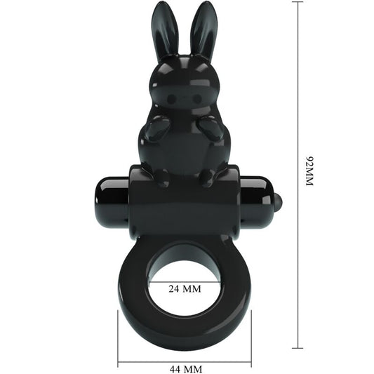 PRETTY LOVE - EXCITING RING RABBIT VIBRATOR RING 10 VIBRATIONS BLACK - Toys "n" Us