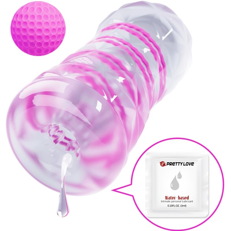 PRETTY LOVE - FANTASY MALE MASTURBATOR WITH INTERNAL SPIRAL AND TRANSPARENT BALLS - Toys "n" Us