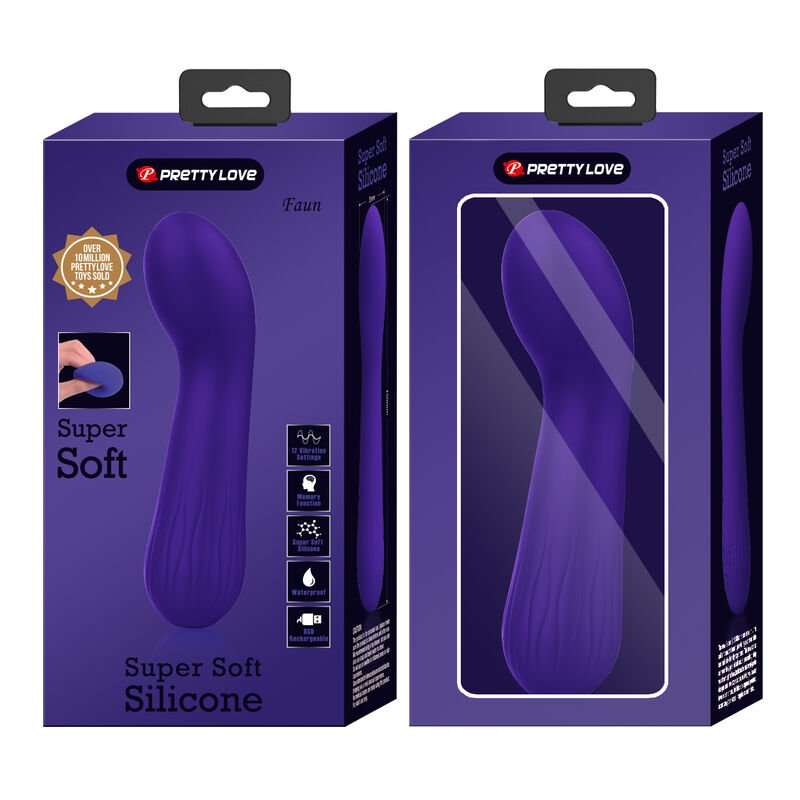 PRETTY LOVE - FAUN RECHARGEABLE VIBRATOR PURPLE - Toys "n" Us