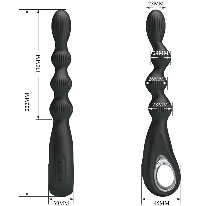 PRETTY LOVE - FEDERER ANAL VIBRATOR 12 VIBRATIONS BLACK - Toys "n" Us
