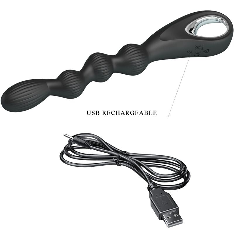 PRETTY LOVE - FEDERER ANAL VIBRATOR 12 VIBRATIONS BLACK - Toys "n" Us