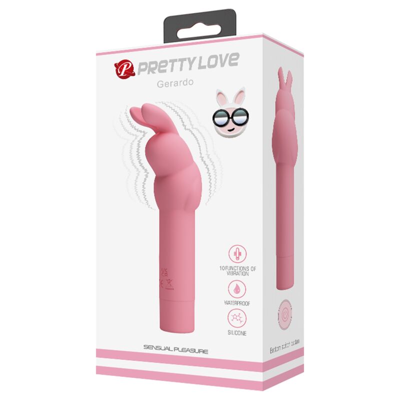 PRETTY LOVE - GERARDO PINK RABBIT SILICONE VIBRATOR - Toys "n" Us