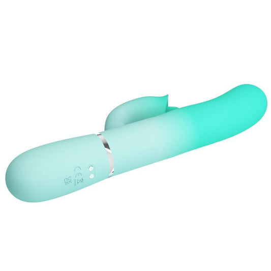 PRETTY LOVE - GIGI MULTIFUNCTION RABBIT VIBRATOR AQUA GREEN - Toys "n" Us