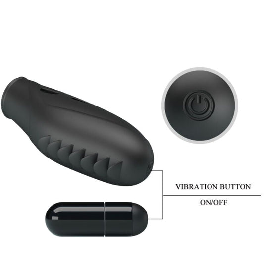 PRETTY LOVE - GILO SILICONE FINGER VIBRATOR BLACK - Toys "n" Us