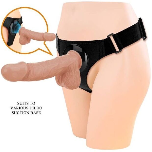 PRETTY LOVE - HARNESS BRIEFS UNIVERSAL HARNESS WITH DILDO JERRY 21.8 CM NATURAL - Toys "n" Us
