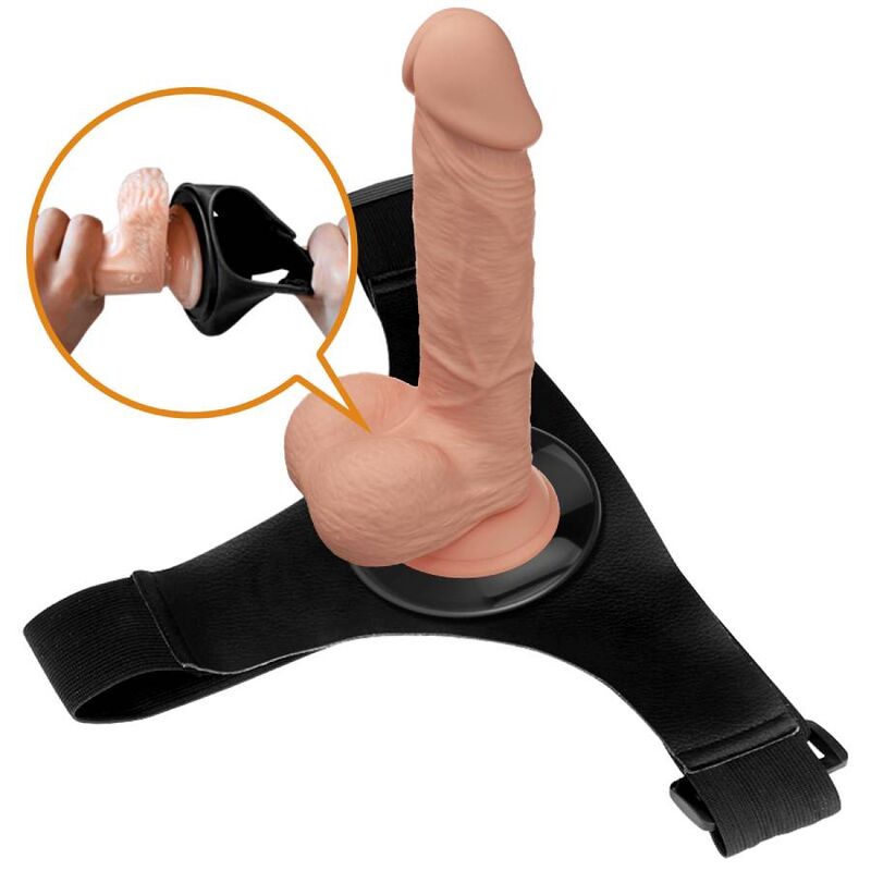 PRETTY LOVE - HARNESS BRIEFS UNIVERSAL HARNESS WITH DILDO JERRY 21.8 CM NATURAL - Toys "n" Us