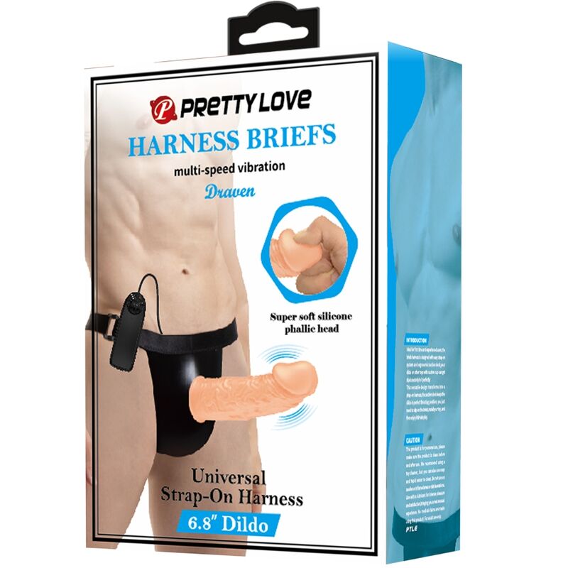 PRETTY LOVE - HARNESS BRIEFS WITH VIBRATION DILDO INCLUDED - Toys "n" Us