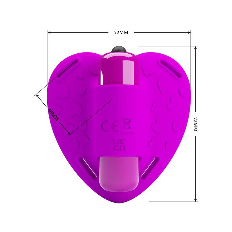 PRETTY LOVE - HEARTBEAT CLITORIS MASSAGER 10 VIBRATION MODES PURPLE - Toys "n" Us