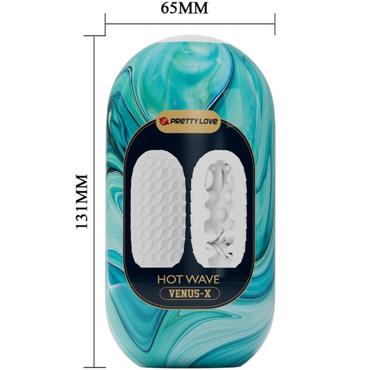 PRETTY LOVE - HOT WAVE SILICONE MALE MASTURBATOR WHITE - Toys "n" Us