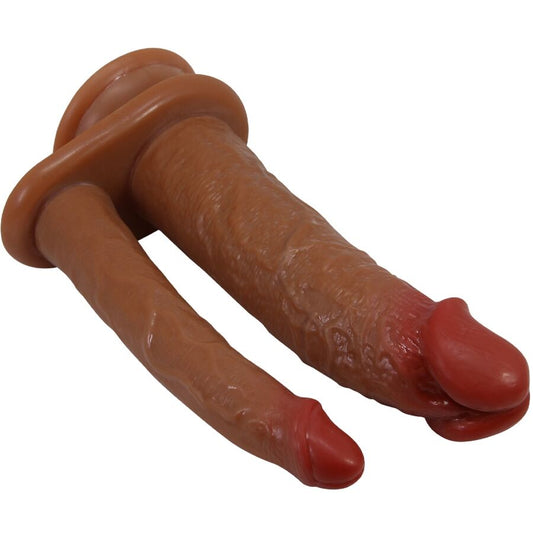 PRETTY LOVE - HULBERT DOUBLE REALISTIC DILDO WITH VIBRATION MULATO - Toys "n" Us