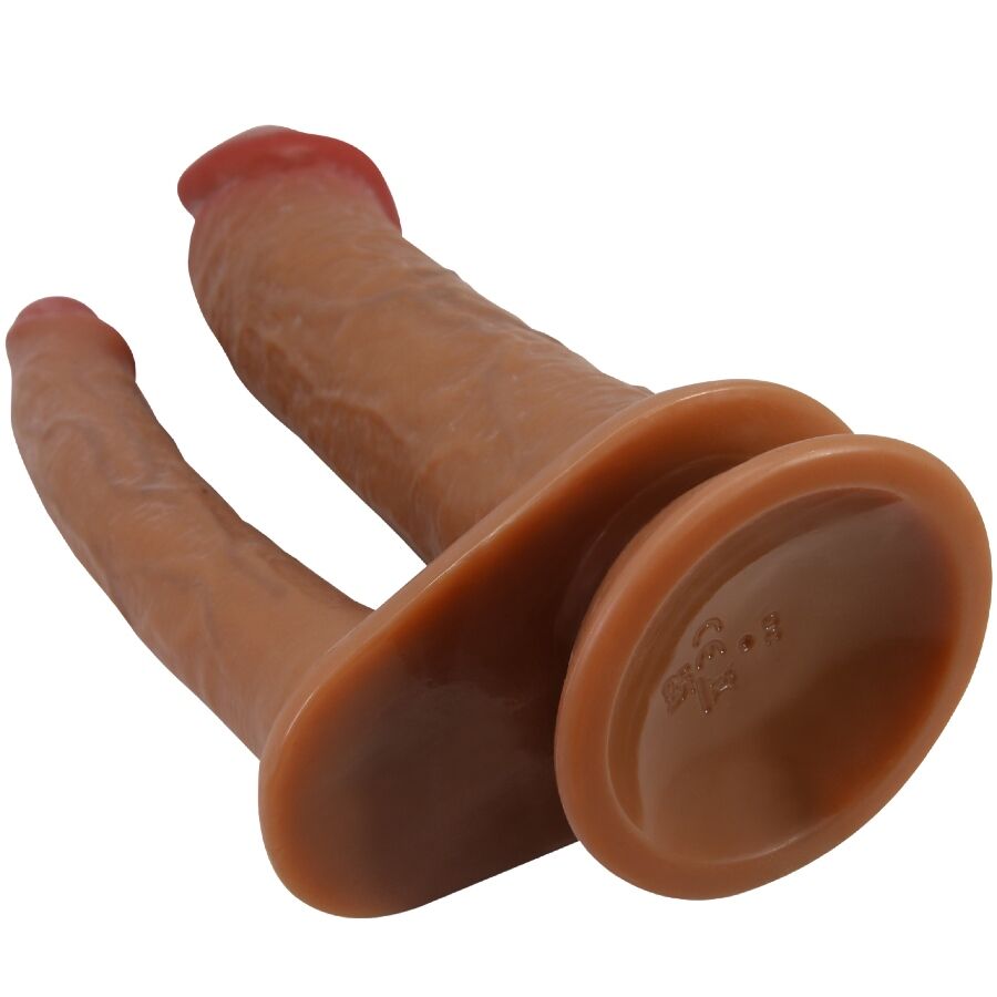 PRETTY LOVE - HULBERT DOUBLE REALISTIC DILDO WITH VIBRATION MULATO - Toys "n" Us