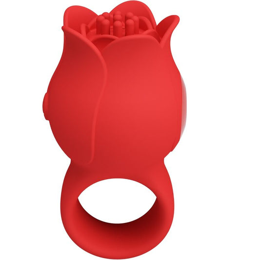 PRETTY LOVE - JAE ROSE SHAPED FINGER VIBRATOR 10 VIBRATIONS RED - Toys "n" Us