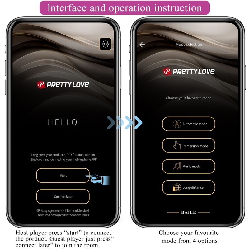 PRETTY LOVE - JEFFERSON APP CONTROLLED ANAL PLUG BLACK - Toys "n" Us