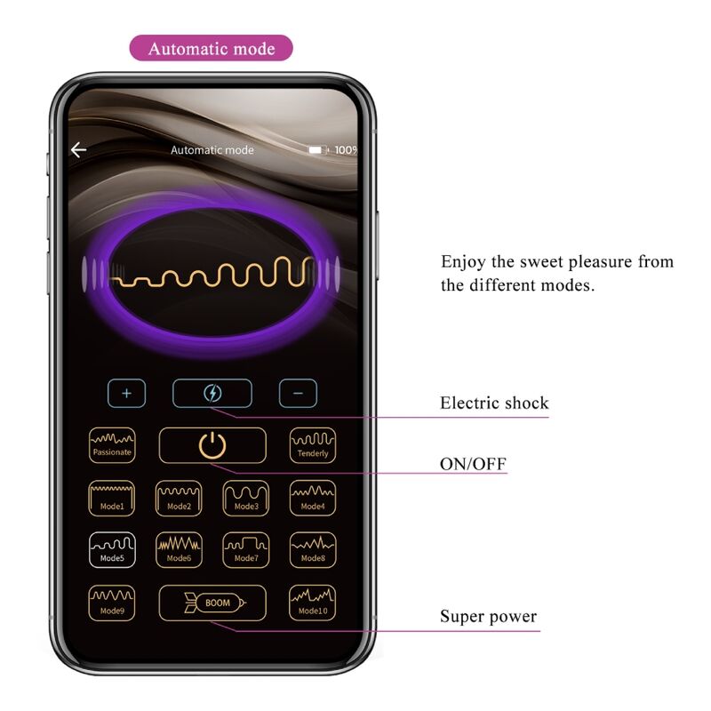 PRETTY LOVE - JEFFERSON APP CONTROLLED ANAL PLUG BLACK - Toys "n" Us