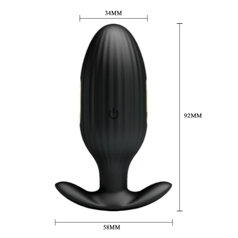 PRETTY LOVE - JEFFERSON APP CONTROLLED ANAL PLUG BLACK - Toys "n" Us