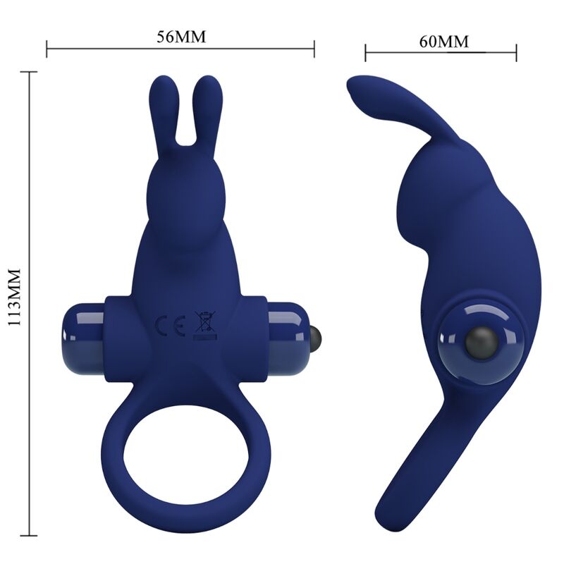 PRETTY LOVE - JIRO RABBIT RING WITH VIBRATION BLUE - Toys "n" Us