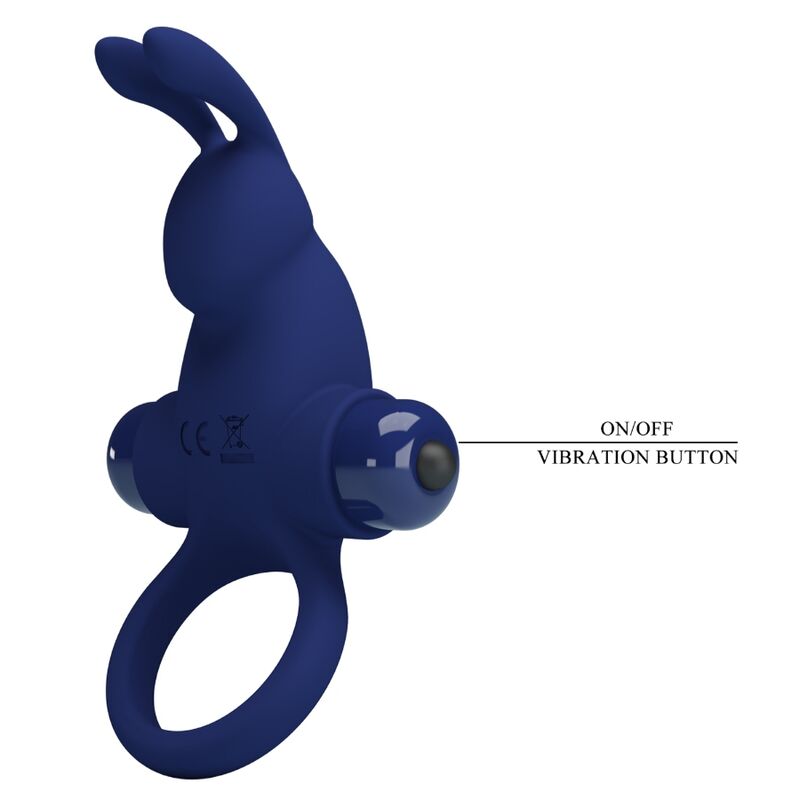 PRETTY LOVE - JIRO RABBIT RING WITH VIBRATION BLUE - Toys "n" Us