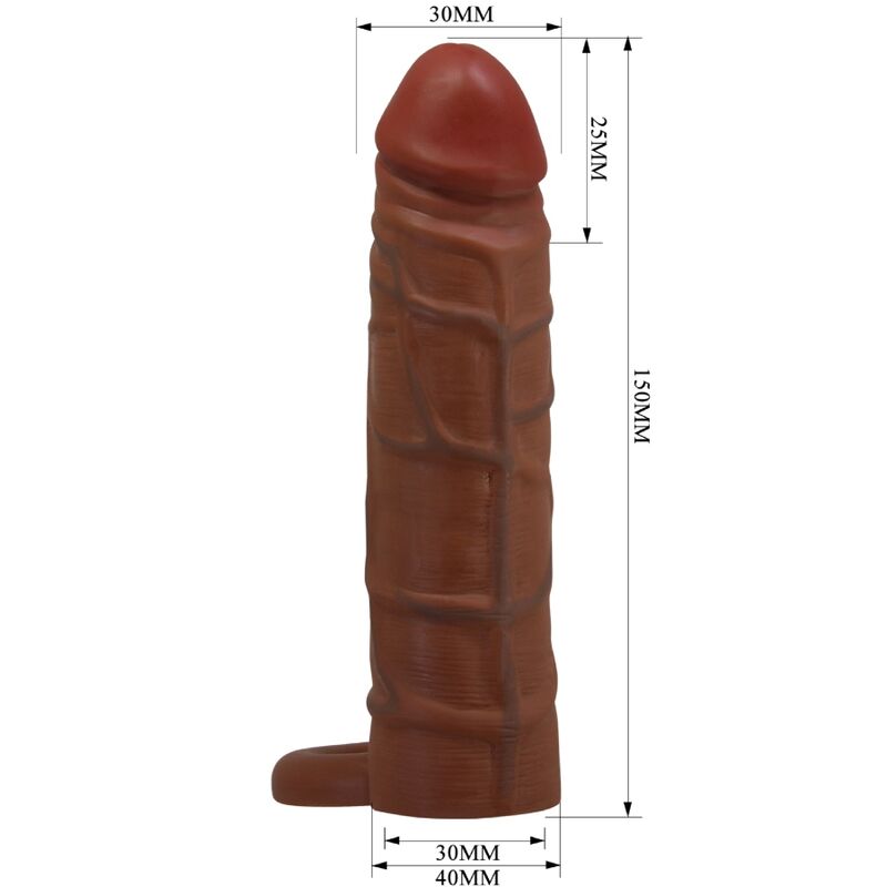 PRETTY LOVE - KAILE PENIS SLEEVE WITH 2.5 CM EXTENSION MULATTO - Toys "n" Us