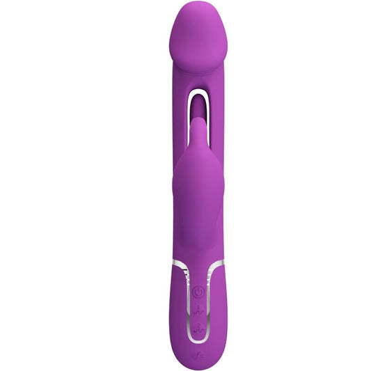 PRETTY LOVE - KAMPAS 3 IN 1 MULTIFUNCTION RABBIT VIBRATOR PURPLE - Toys "n" Us