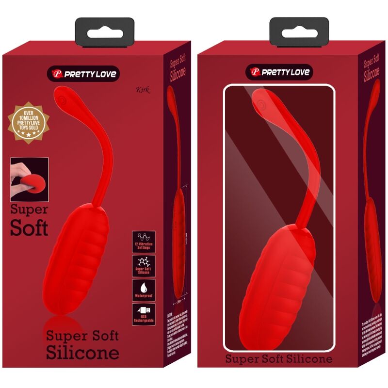 PRETTY LOVE - KIRK RECHARGEABLE VIBRATING EGG RED - Toys "n" Us