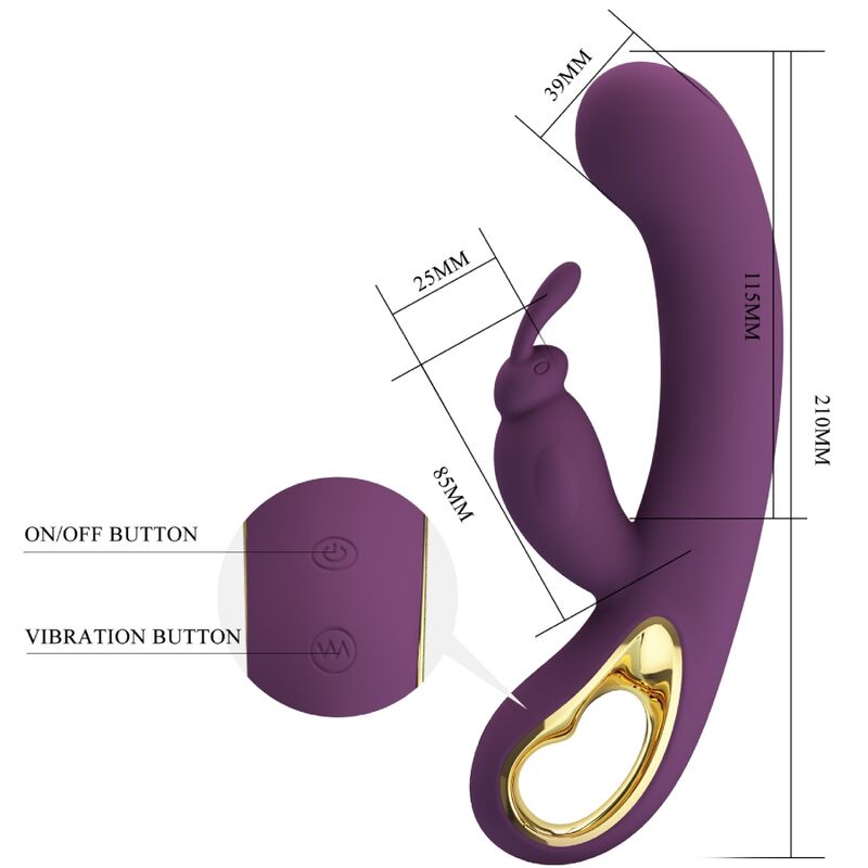 PRETTY LOVE - LIAM VIBRATOR RABBIT & PUNTO G CONTROLLED BY LILA APP - Toys "n" Us